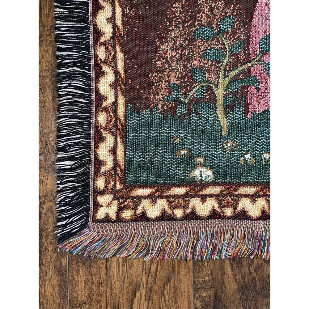 American Weavers Jesus, Mary,‎ & Joseph throw blanket Christmas Scene